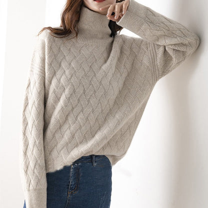 Damen Rollkragenpullover Frühling Leicht Modern