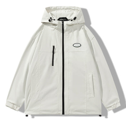 Herren Outdoor Jacke Wetterfest Verstellbare Kapuze