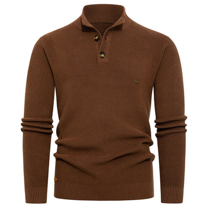 Herren Strickpullover mit Knopfdetails und modernem Stehkragen BerlinGlamour ist ein Titel, der sich auf elegante und stilvolle Lampe konzentriert. 

Oder vielleicht: Moderne