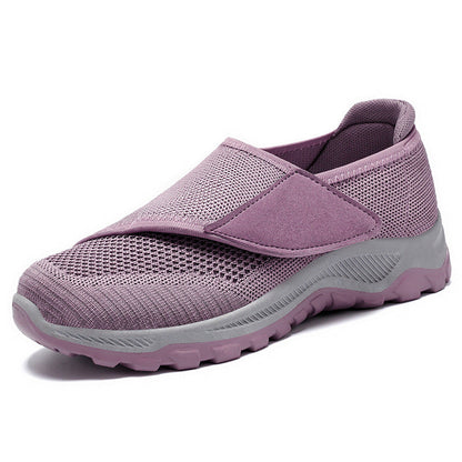 Damen Sneaker Sportlich Leicht Mesh Sneakers Schwarz
