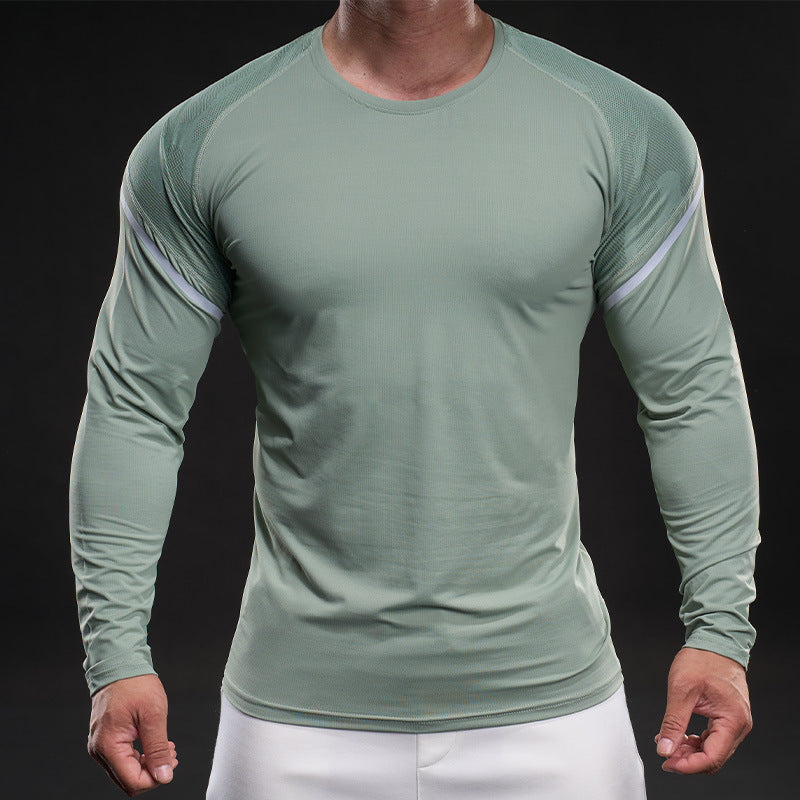Herren Funktionsshirt Langarm Sportlich Aktiv