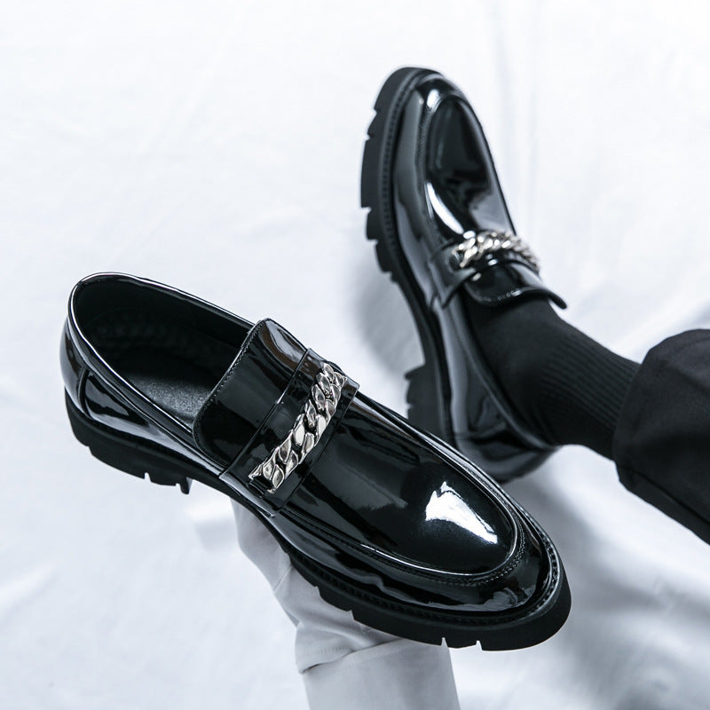 Damen Mokassins Elegant Stilvolle Schuhe mit Ketten-Detail