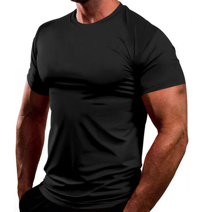 Herren T-Shirt Sportlich atmungsaktiv Baumwolle Basic