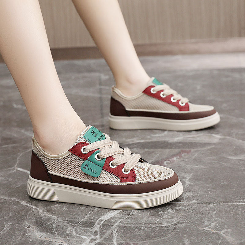 Damen Sneaker Atmungsaktiv Modisch Sportlich