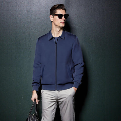 Herren Sportjacke Modern mit Strukturiertem Design