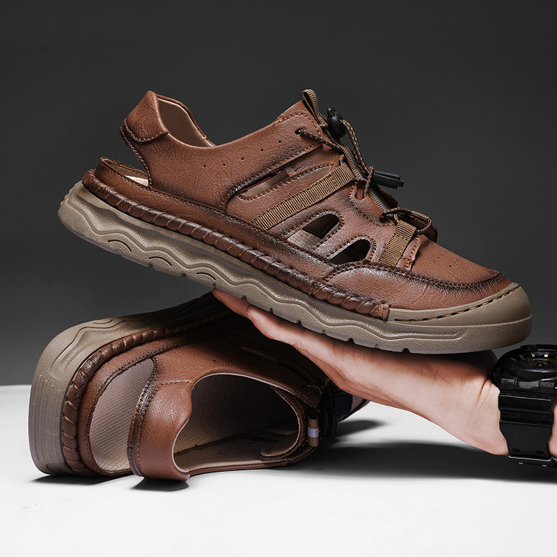 Herren Sandalen mit Verstellbarem Riemen Bequem Sommer - BerlinGlamour