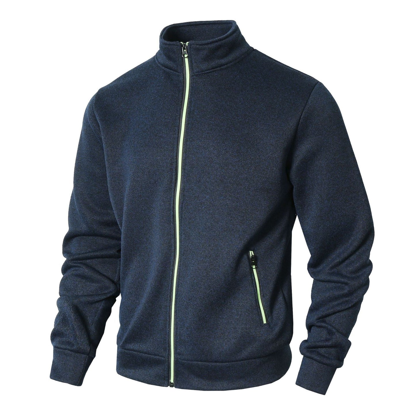 Herren Sportjacke Modern Reißverschluss Hoher Kragen