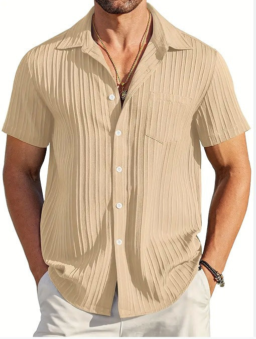 Herren Strandhemd Kurzarm Modern Berlin Style