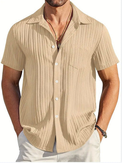 Herren Strandhemd Kurzarm Modern Berlin Style