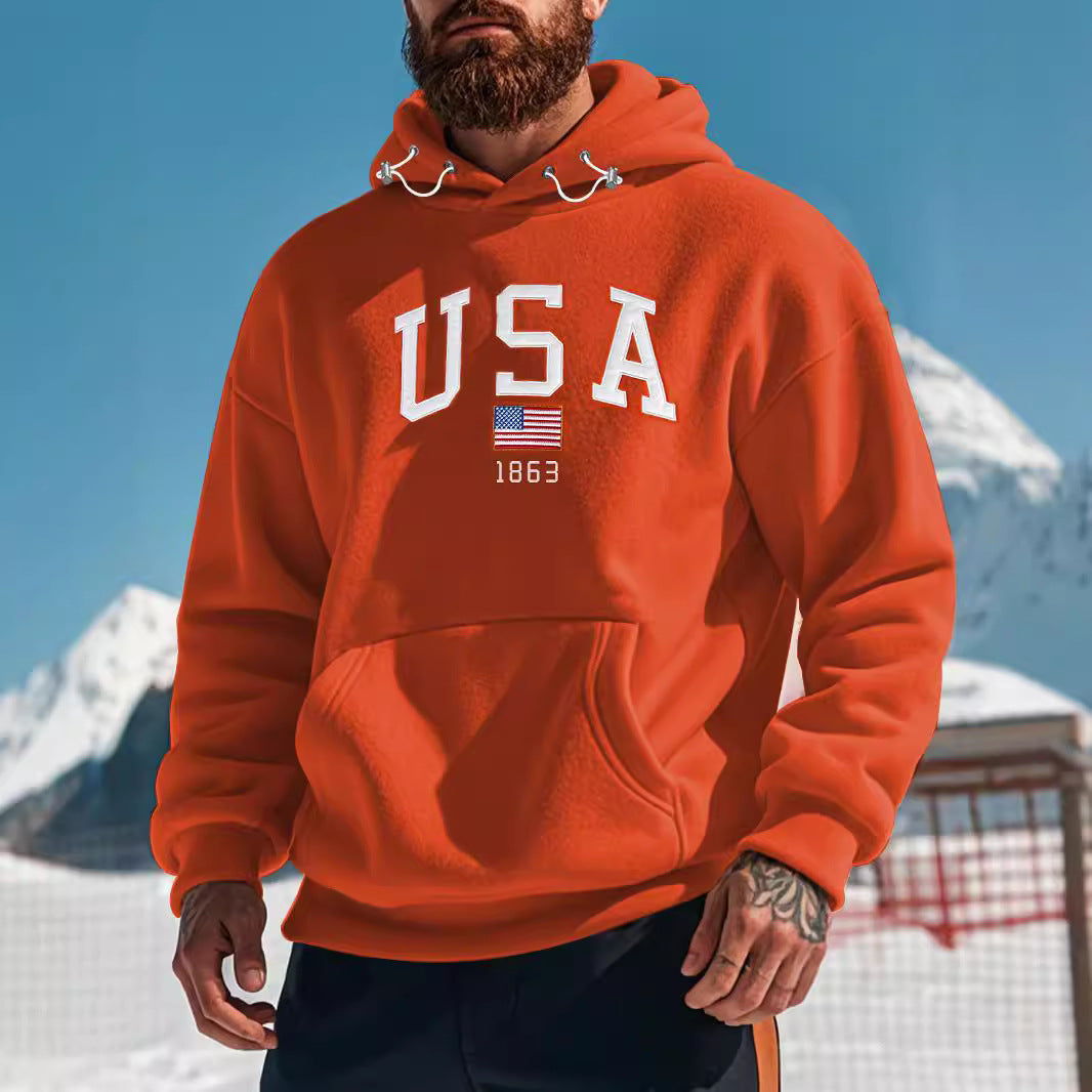 Herren Kapuzenpullover Sportlich Bequem mit Schriftzug