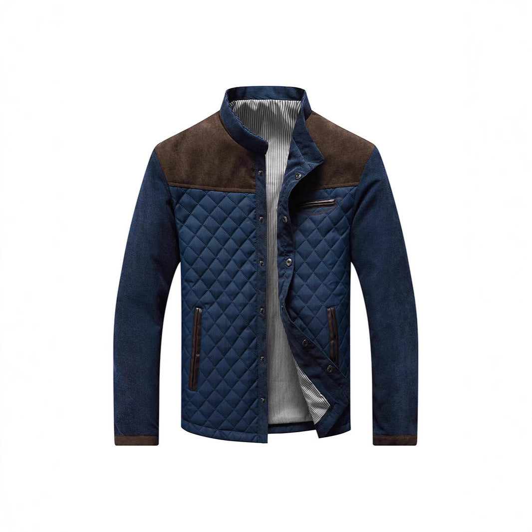 Herren Steppjacke Weich Warm Mit Futter - BerlinGlamour