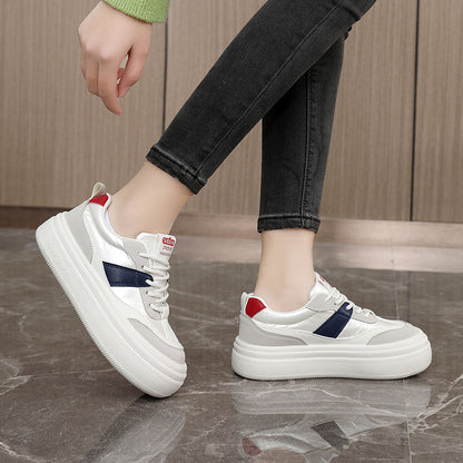 Damen Plateau Sneaker Atmungsaktiv Stabil Mode