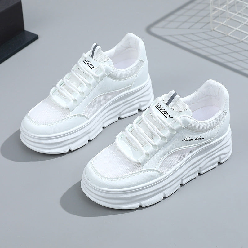Damen Sneaker Plattform Schuhe Bequem Flexibel