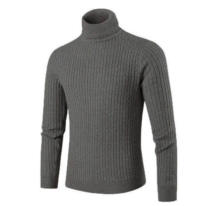 Herren Rollkragenpullover Strick Modern Style