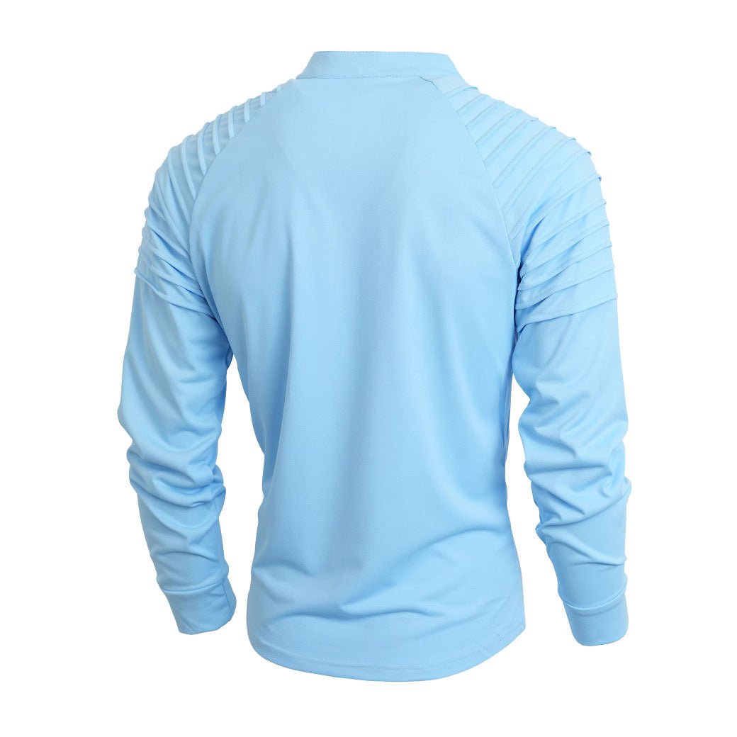Herren Langarmshirt Sportlich Funktionell mit Reißverschluss