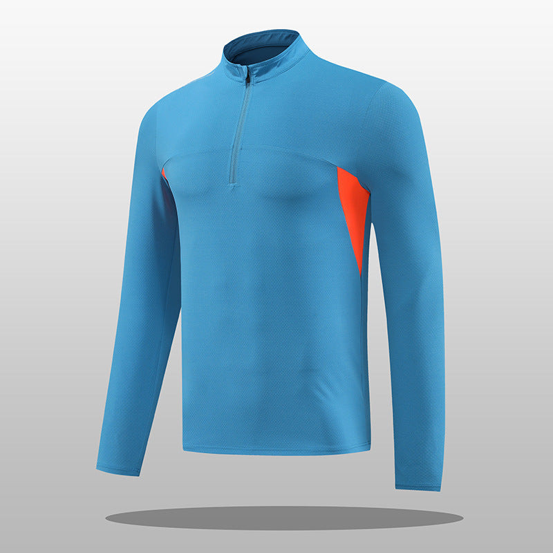Herren Thermoshirt Funktionsshirt Stehkragen Reißverschluss Sportlich