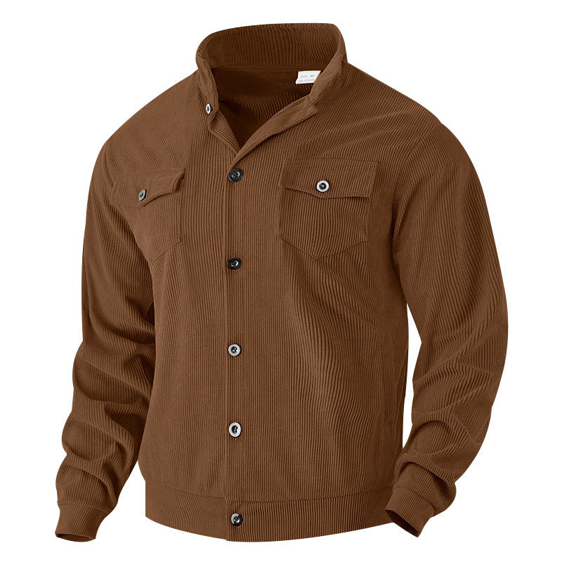 Herren Cordjacke Modern Schnitt mit Brusttaschen