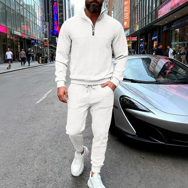 Herren Sportset Sweatjacke Hose mit Reißverschlusstaschen