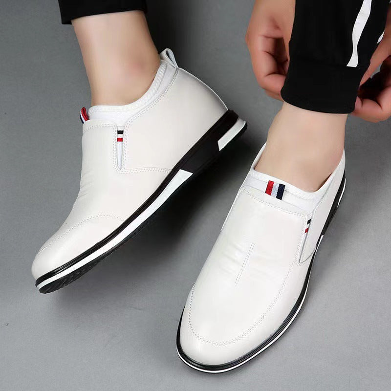 Damen Leder Sneaker Bequem Slip-On Schuhe Modern