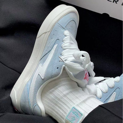 Damen Sneaker Wildleder Bequem mit Dämpfung