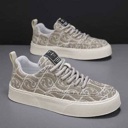 Damen Sneaker mit farbigem Print und bequemer Sohle