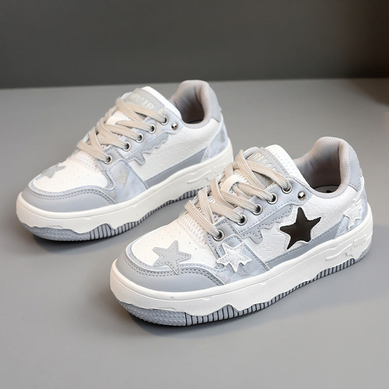 Damen Sneaker Sportlich Stern-Design atmungsaktiv