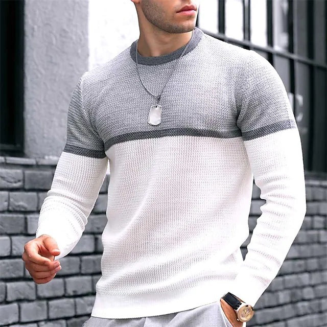 Herren Strickpullover Modern Geschnürt Großstadtstyle - BerlinGlamour