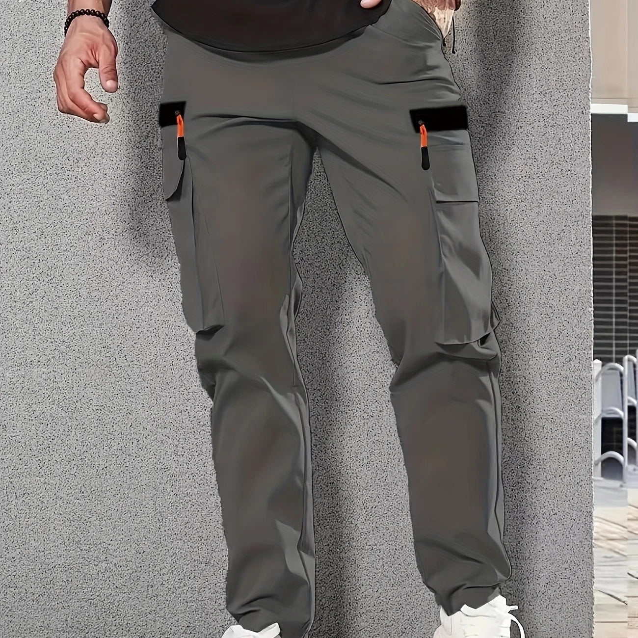 Herren Cargo-Hose Bequem Elastisch Mit Verstellbaren Taschen - BerlinGlamour