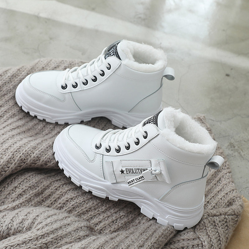 Damen Winterstiefel High-Top Weich Warm Rutschfest