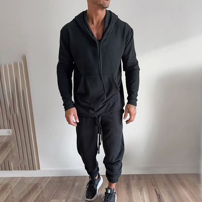 Herren Hoodie Jogginghose Set Gemütlich Bequem