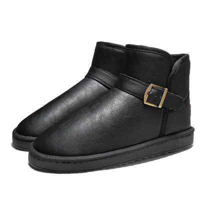 Damen Stiefel Kurz Elegant mit verstellbarem Riemen