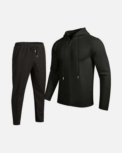 Herren Sportset: Hoodie Jogginghose Atmungsaktiv Komfort Set