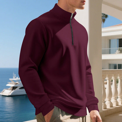 Herren Sportpullover atmungsaktiv mit Reißverschluss Modern