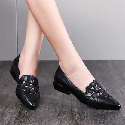 Damen Slingbacks Spitze Elegant mit Dekor Schwarz