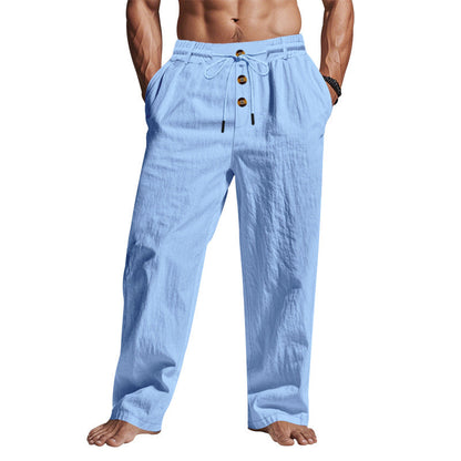 Herren Freizeithose Bequem mit Kordelzug und Seitentaschen