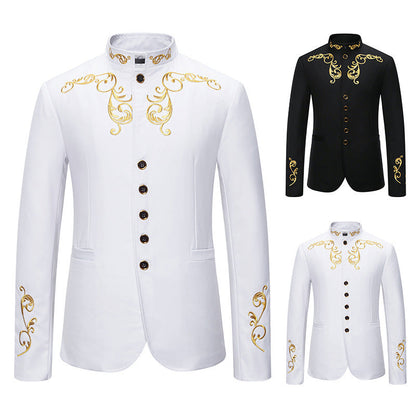 Herren Blazer Modern mit Stickerei Schlank - BerlinGlamour