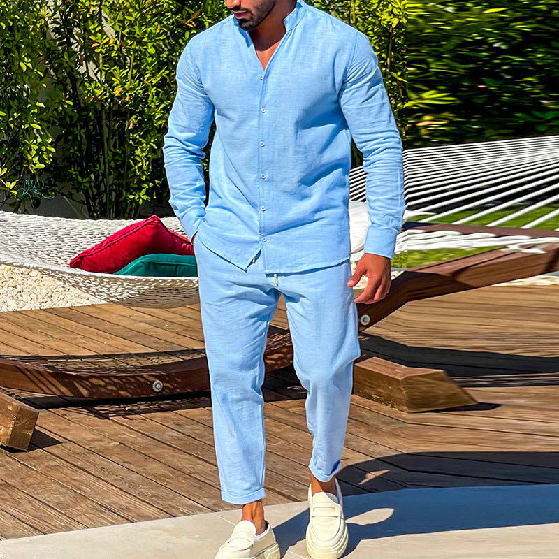 Herren Sommeranzug Leicht Baumwolle Set - BerlinGlamour