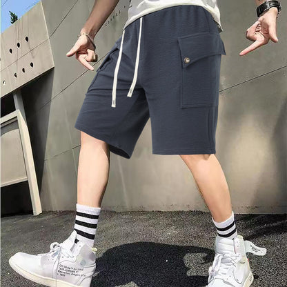 Herren Cargo-Shorts Weit Bequem Mit Vielen Taschen