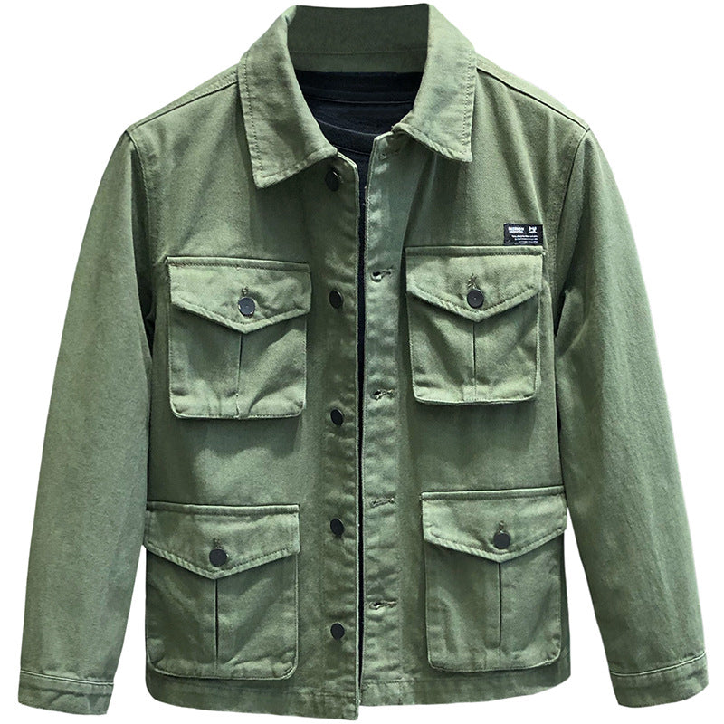 Herren Utility-Jacke Funktionstaschen Vielseitig Outdoor