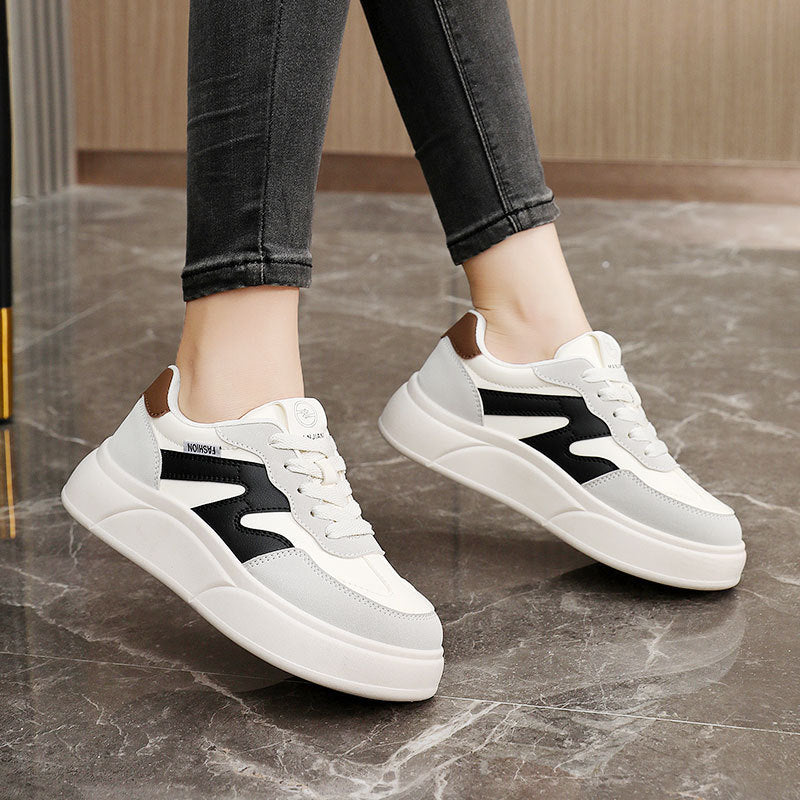 Damen Plattform Sneaker Hoch modisch bequem