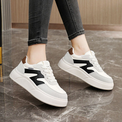 Damen Plattform Sneaker Hoch modisch bequem