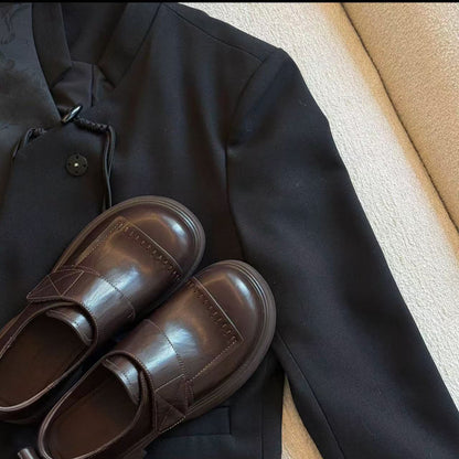 Damen Mokassins Bequem Riemen Schuhe Comfort