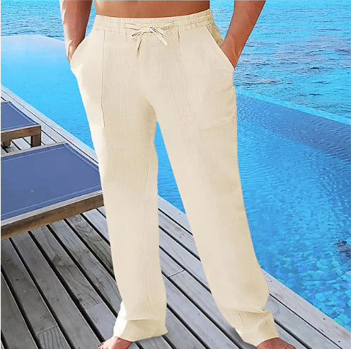 Herren Strandhose Leichte Sommerhose Bequem