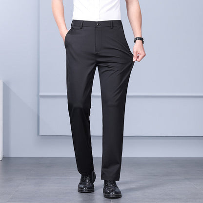 Herren Slimfit Businesshose Elegant Schwarz