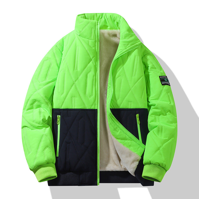 Herren Steppjacke Isoliert Warm mit Hochkragen Weich - BerlinGlamour