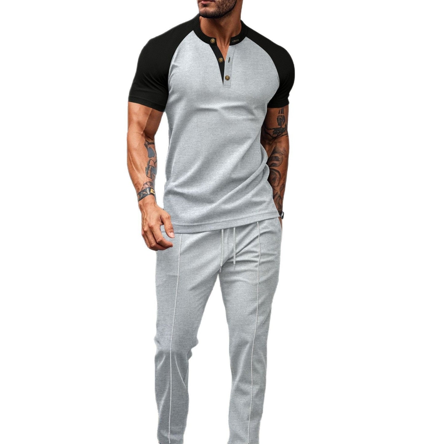 Herren Sportoberteil Moderner Kragen Leichter Stil