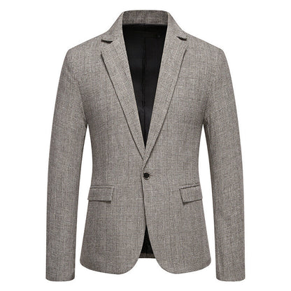 Herren Blazer Slim Fit mit Karomuster Elegant