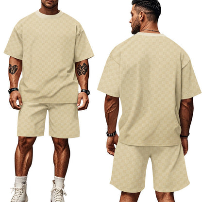 Herren T-Shirt und Shorts Set Casual Sommer