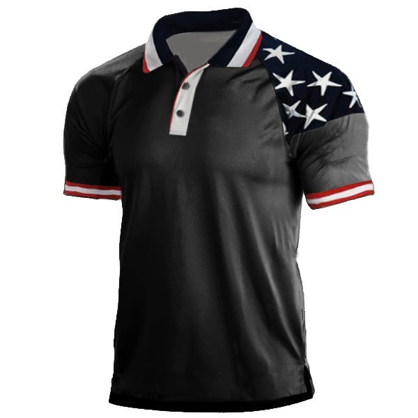 Herren Polohemd Sportlich Patriotisch Berlin