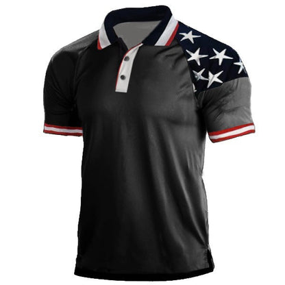 Herren Polohemd Sportlich Patriotisch Berlin